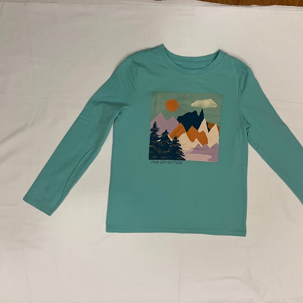 Cat&Jack T-Shirt Blue Long sleeve for boys and girls Size M